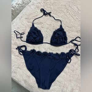 Navy Blue Women's Swimwear Set